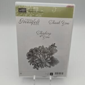 Stampin Up Stamp Set HEARTFELT BLOOMS 147202 Stamping Cardmaking DIY Papercraft